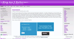 Desktop Screenshot of blogdas7mulheres.wordpress.com
