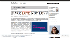Desktop Screenshot of makelovenotloss.wordpress.com