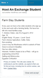 Mobile Screenshot of hostanexchangestudent.wordpress.com