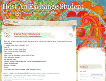 Tablet Screenshot of hostanexchangestudent.wordpress.com