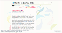 Desktop Screenshot of notsoblushingbride.wordpress.com