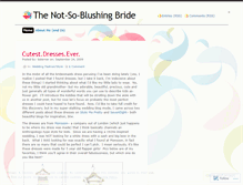 Tablet Screenshot of notsoblushingbride.wordpress.com