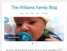 Tablet Screenshot of amwilliamsfamily.wordpress.com