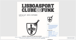 Desktop Screenshot of lisboasportclubedefunk.wordpress.com