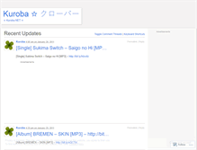 Tablet Screenshot of kurobadotnet.wordpress.com