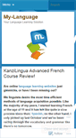 Mobile Screenshot of mylanguagenews.wordpress.com