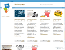 Tablet Screenshot of mylanguagenews.wordpress.com