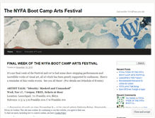 Tablet Screenshot of nyfabootcampfestival.wordpress.com