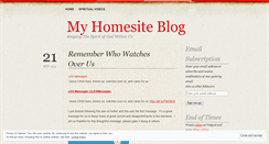 Desktop Screenshot of myhomesite.wordpress.com