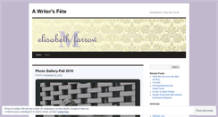 Desktop Screenshot of elisabethmfarrow.wordpress.com