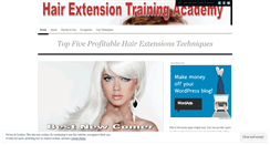 Desktop Screenshot of hairextensionsexpert.wordpress.com
