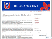 Tablet Screenshot of bellasartesunt.wordpress.com