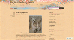 Desktop Screenshot of angiesmemorybears.wordpress.com