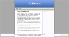 Desktop Screenshot of isvplatform.wordpress.com