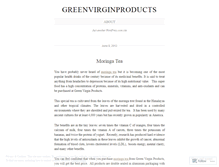 Tablet Screenshot of greenvirginproducts.wordpress.com