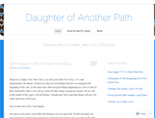 Tablet Screenshot of daughterofanotherpath.wordpress.com