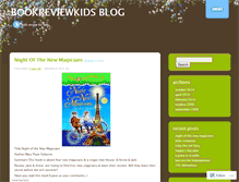 Tablet Screenshot of bookreviewkids.wordpress.com