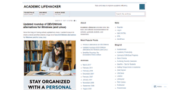 Desktop Screenshot of academiclifehacker.wordpress.com