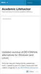 Mobile Screenshot of academiclifehacker.wordpress.com