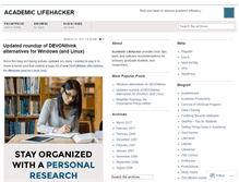 Tablet Screenshot of academiclifehacker.wordpress.com