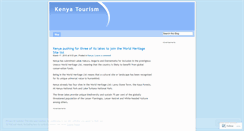 Desktop Screenshot of kenyatourism.wordpress.com