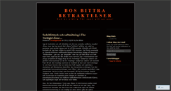 Desktop Screenshot of bitterljuvt.wordpress.com