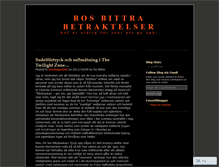 Tablet Screenshot of bitterljuvt.wordpress.com