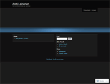 Tablet Screenshot of anttileinonen.wordpress.com