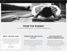 Tablet Screenshot of intherunway.wordpress.com