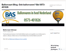 Tablet Screenshot of basballonvaart.wordpress.com