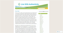 Desktop Screenshot of livewithauthenticity.wordpress.com