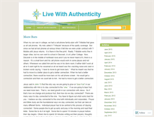 Tablet Screenshot of livewithauthenticity.wordpress.com