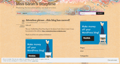 Desktop Screenshot of misssarahstorytimes.wordpress.com