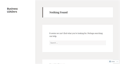 Desktop Screenshot of businessleadersblog.wordpress.com