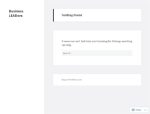 Tablet Screenshot of businessleadersblog.wordpress.com