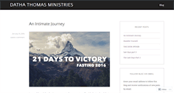 Desktop Screenshot of dathathomasministries.wordpress.com