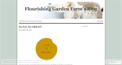 Desktop Screenshot of flourishinggardenfarm.wordpress.com