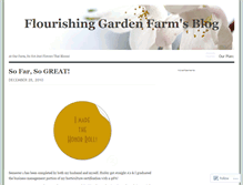 Tablet Screenshot of flourishinggardenfarm.wordpress.com