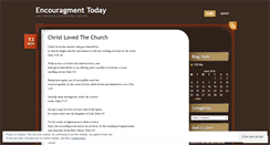 Desktop Screenshot of encouragetoday.wordpress.com