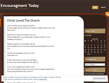 Tablet Screenshot of encouragetoday.wordpress.com