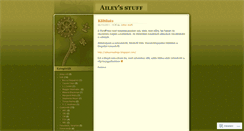 Desktop Screenshot of aileysstuff.wordpress.com