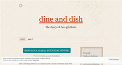Desktop Screenshot of dineanddishnc.wordpress.com