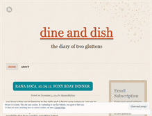 Tablet Screenshot of dineanddishnc.wordpress.com