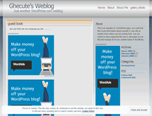 Tablet Screenshot of ghecute.wordpress.com