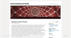 Desktop Screenshot of historiadelahumanidad2.wordpress.com