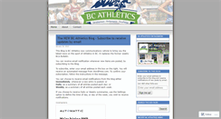 Desktop Screenshot of bcathletics.wordpress.com