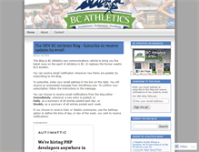 Tablet Screenshot of bcathletics.wordpress.com