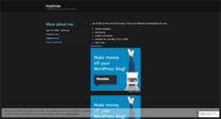Desktop Screenshot of mysnow.wordpress.com