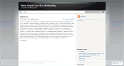 Desktop Screenshot of dirtyfemalefeet.wordpress.com