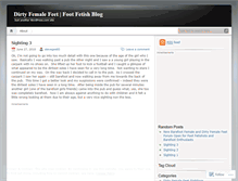Tablet Screenshot of dirtyfemalefeet.wordpress.com